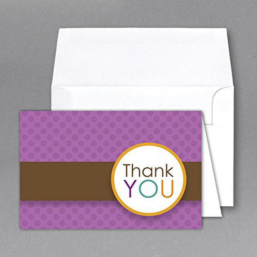 Jumbo "Thank You" Card & Envelope. Card Size 8.5 X 11 When Open 5.5 X