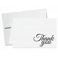 thumbnail image 1 of Jumbo "Thank You" Card & Envelope. Card Size 8.5 x 11 When Open - 5.5 X 8.5 Inches When Folded - Scored for easy folding. (2 Per Pack), 1 of 2