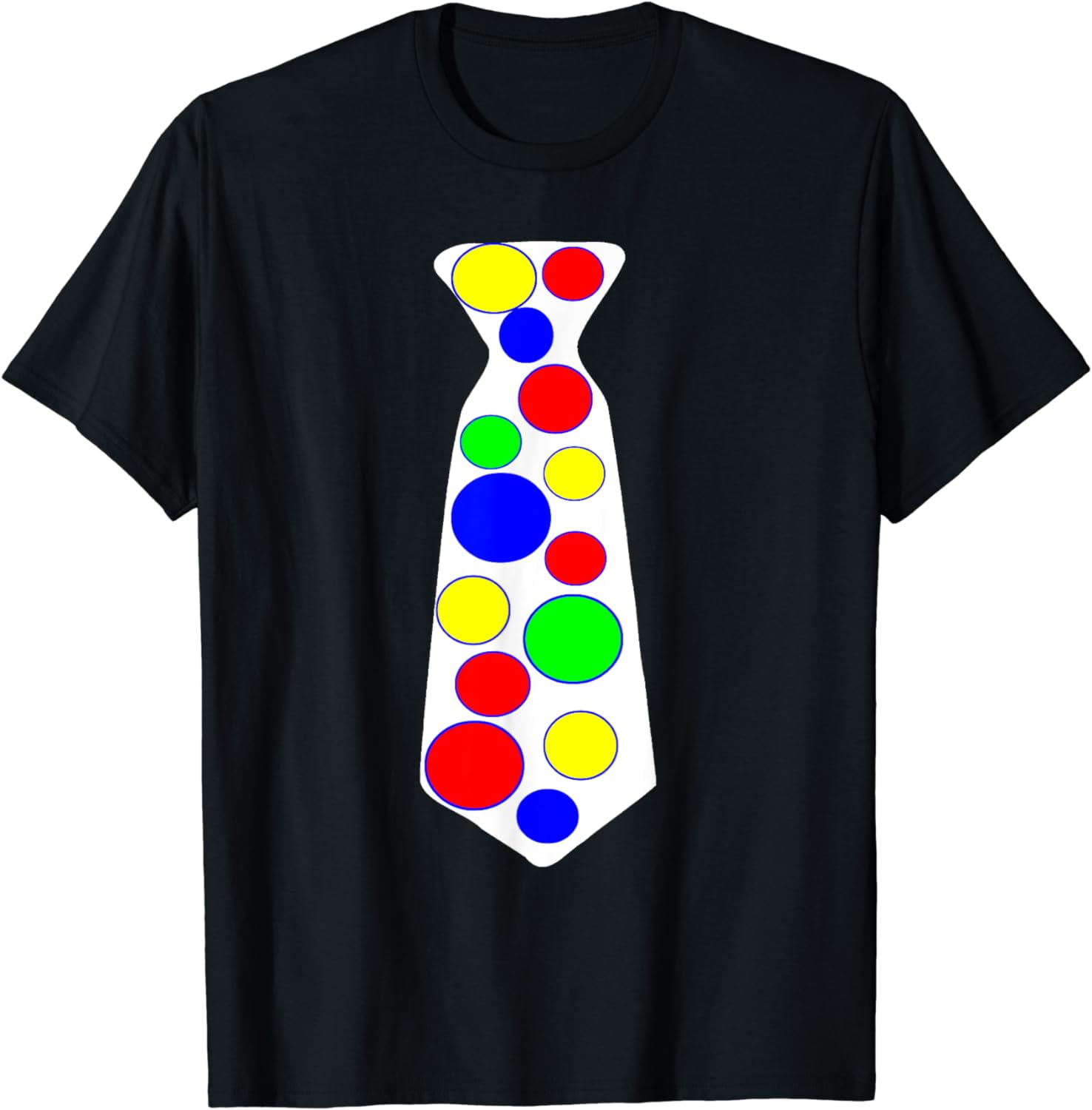 multi colored polka dot shirt
