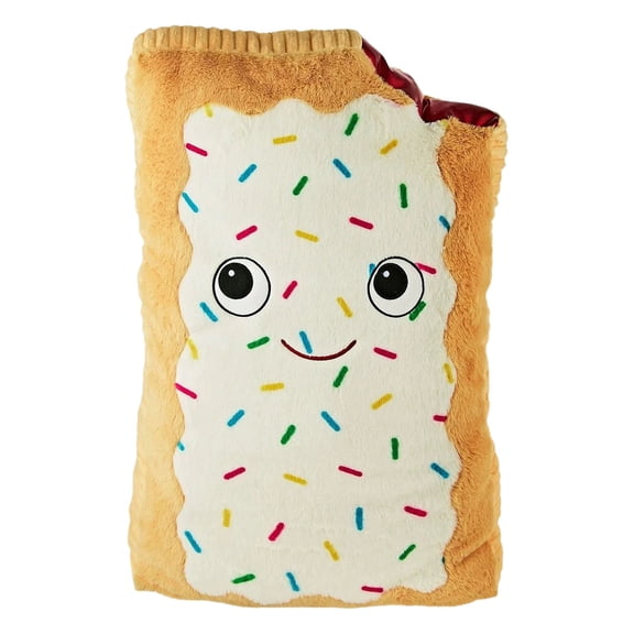 Jumbo Toast Plush Toy, Ultra Soft Stuffed Bread Plushie, Cuddly Decor for Kids Room, Cloud-Like Huggable Pillow