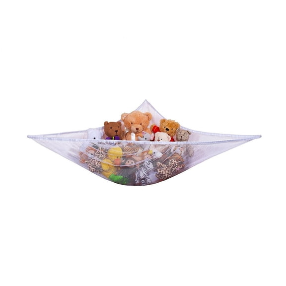 Jumbo Toy Hammock 2-Pack Storage Nets for Stuffed Animals and Toys