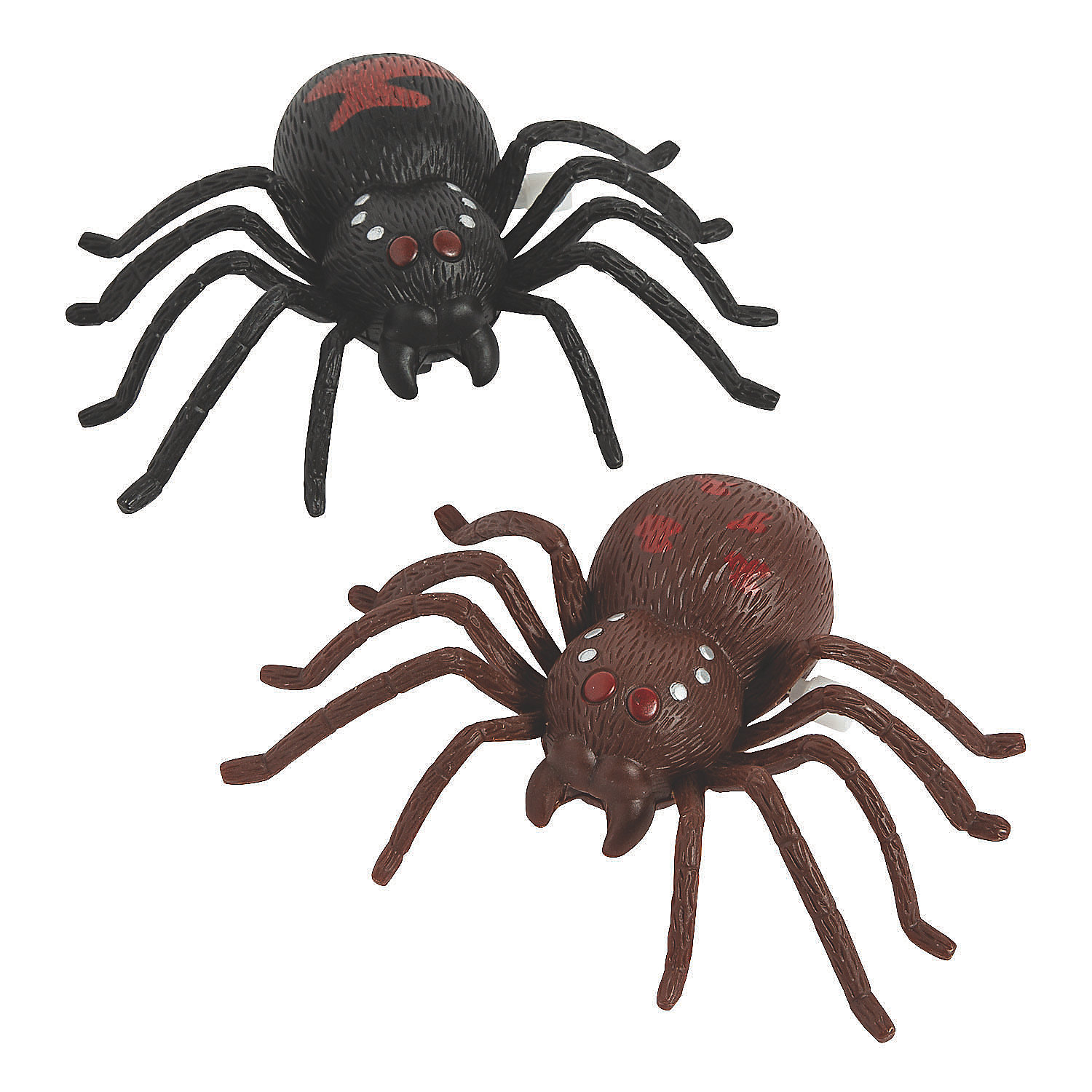 Jumbo WindUp Spiders, Toys, Halloween, 12 Pieces