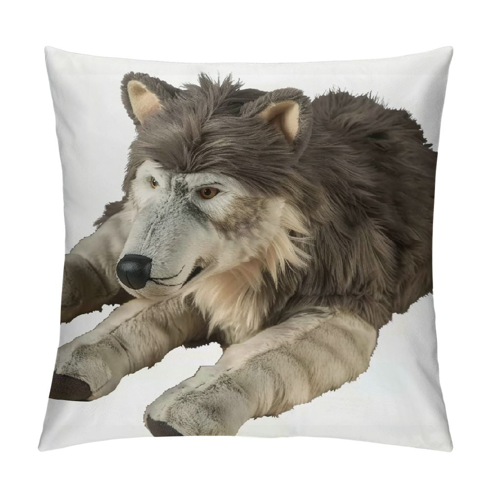 Jumbo Wolf Plush, Giant Stuffed Animal, Plush Toy, Gifts for Kids