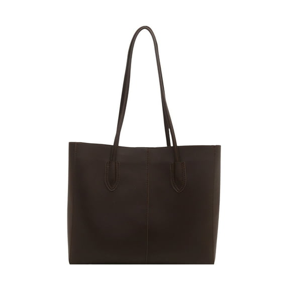 Jumbo Work Tote 15.94x11.42x4.13in PU Large Shopper Bag Red Black Coffee Brown Spacious Commuter Bag Oversized Satchel Work Bag Business Carryall Heavy Duty Everyday Bag Travel Essential