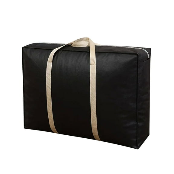 Jumbo Zippered Storage Bag for Closet King Comforter, pillow, quilt, bedding, Clothes, Blanket Organizers with Large Clear Window & Carry Handles Space Saver