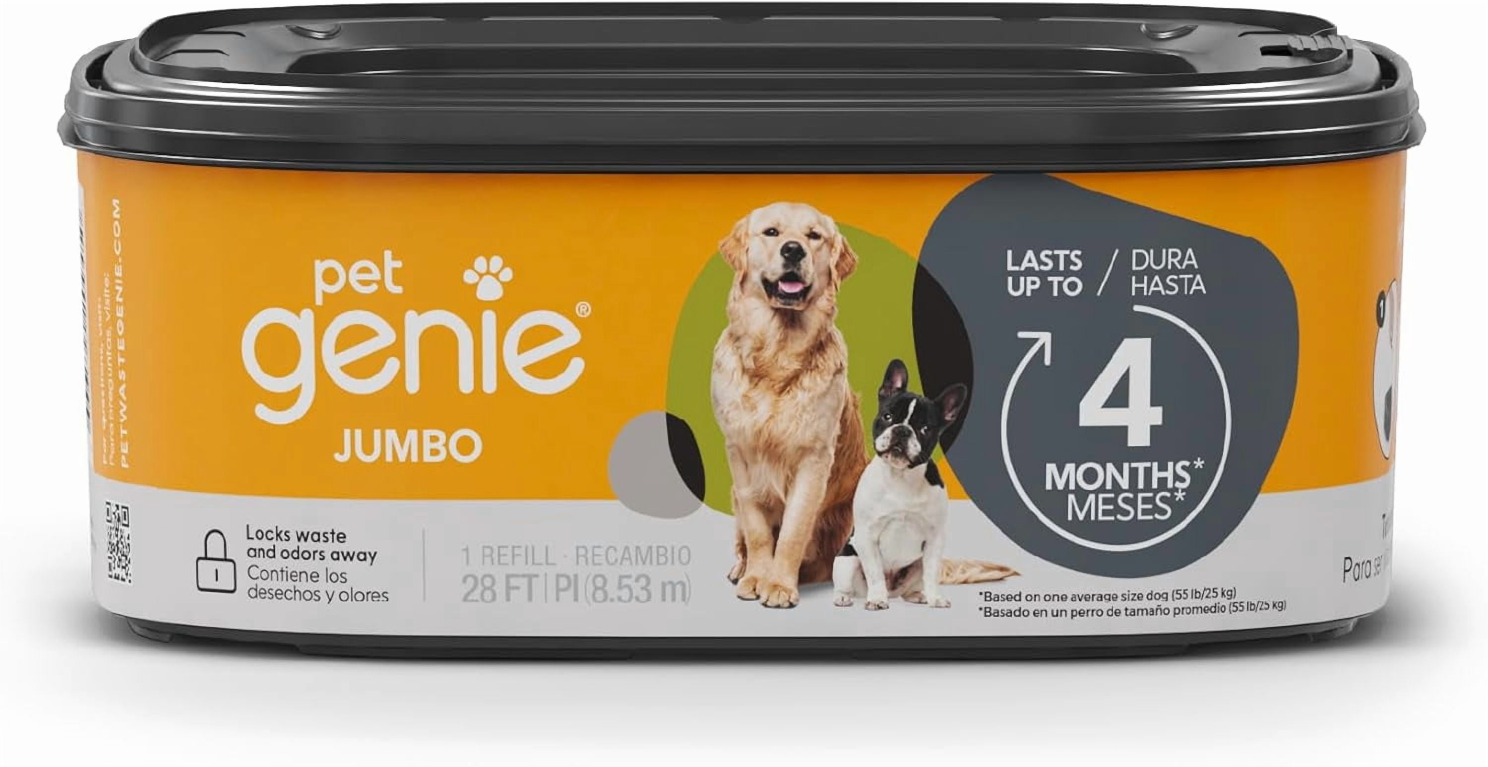 Jumbo refill 1-pack – Up to 4 months of supply - Ultimate odor control dog poop bags