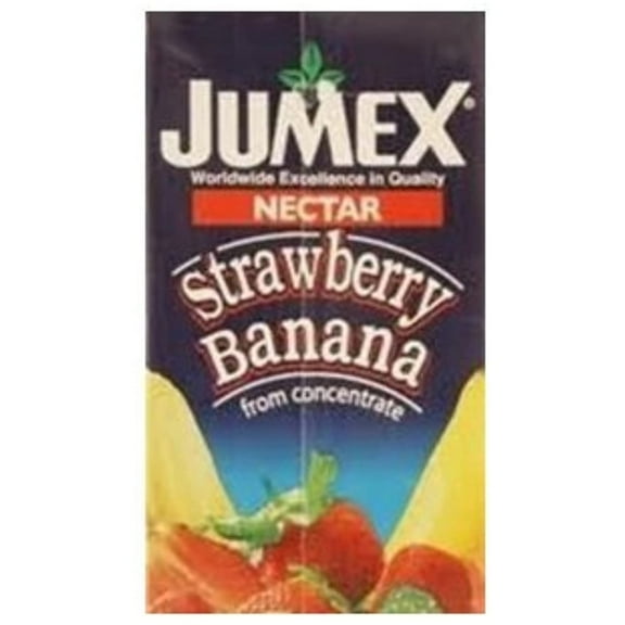 Jumex Fruit Nectar 33.8Oz Carton (Pack Of 6) Choose Flavor Below (Strawberry-Banana)