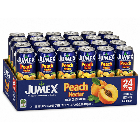 Jumex Nectar Peach Juice, 11.3 fl oz 24 Cans Pack