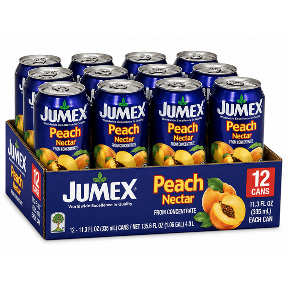 Jumex Peach Nectar Juice, 11.3 fl oz (335 mL) 12 Pack