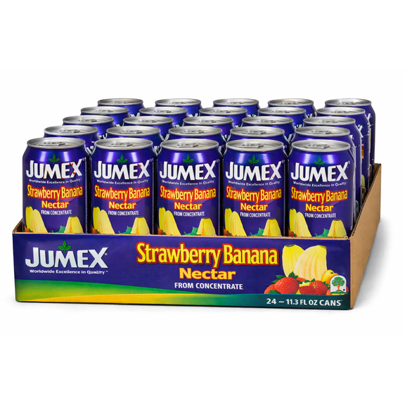 Jumex Strawberry Banana Nectar Juice Drink 11.3 oz Cans 24 Pack