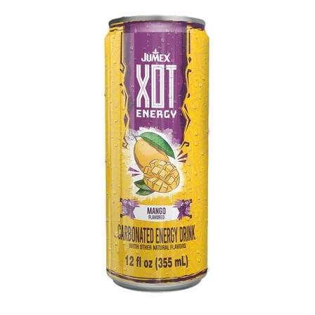 Jumex XOT Mango Sparkling Energy Drink, 11.3 oz
