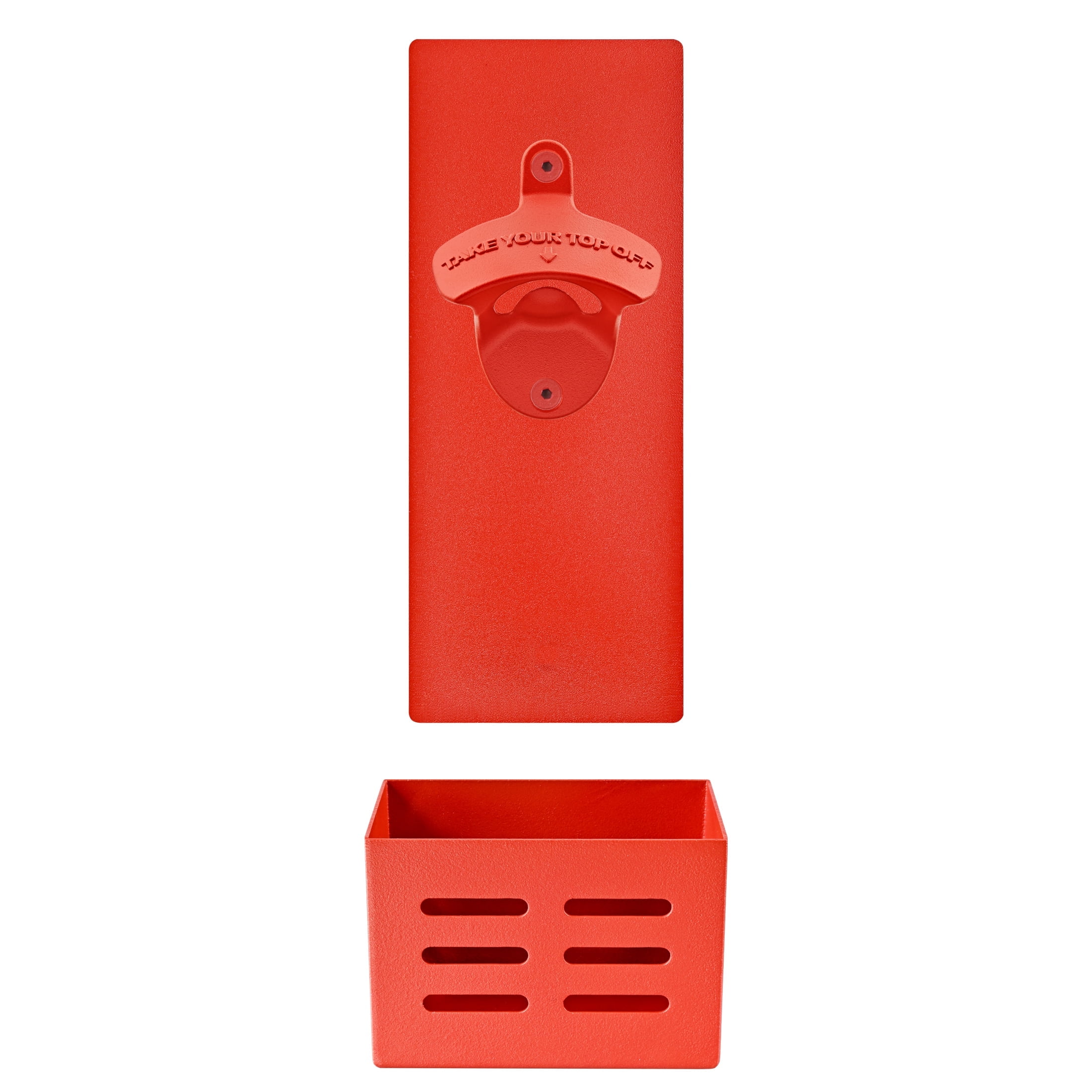 Cast Iron 4 Eyed Bottle Opener Wall Mount Beer Cap Bald Man