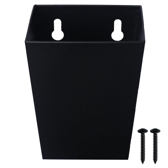 Jumiok Stainless Steel Bottle Cap Catcher Wall Mount Beer Cap Bucket Black for Kitchen