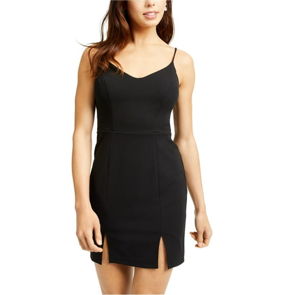 City Studio Womens Lace Back Bodycon Dress, Black, Juniors, 9