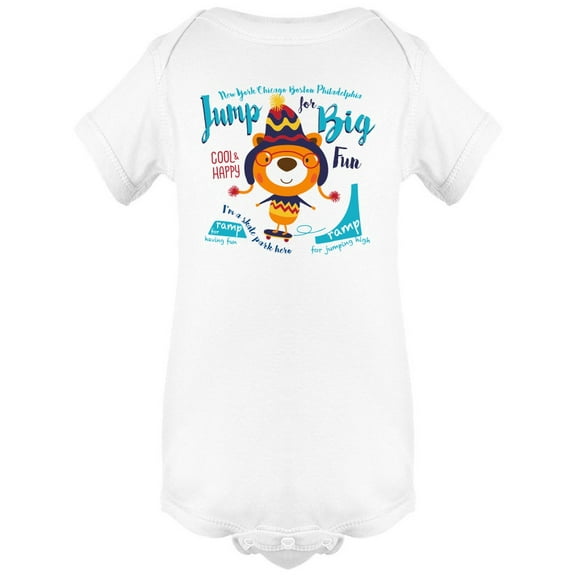 Jump For Big Skater Anima; Bodysuit Infant -Image by Shutterstock,  Newborn