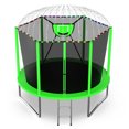 thumbnail image 1 of Jump Into Fun Trampoline 10FT 8 12 14 15 16FT Outdoor Trampoline for Kids and Adults with Enclosure and Basketball Hoop, Lights,Sprinklers and More Gifts, 1000LBS Trampoline for 3-4 Adults and Kids, 1 of 7
