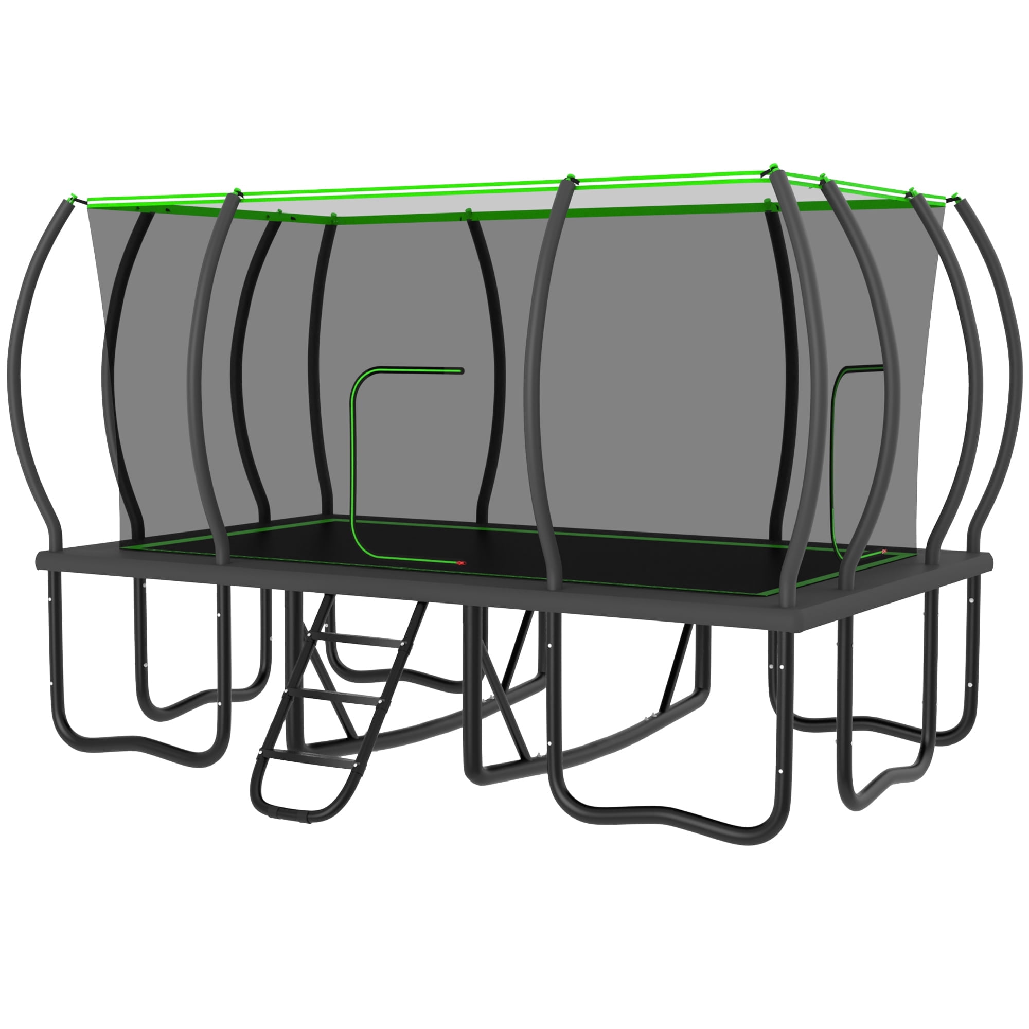 Jump Into Fun Rectangle Trampoline 10x17FT, 2000LBS Weight Capacity ...