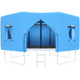 thumbnail image 1 of Jump Into Fun 14FT Trampoline Tent with 4 Windows, Sun-Protection Trampolines Tent Fits for 8 Straight Pole Round Trampoline, Trampoline Tents Canopy for Outdoor Backyard Playground - Tent Only, 1 of 7