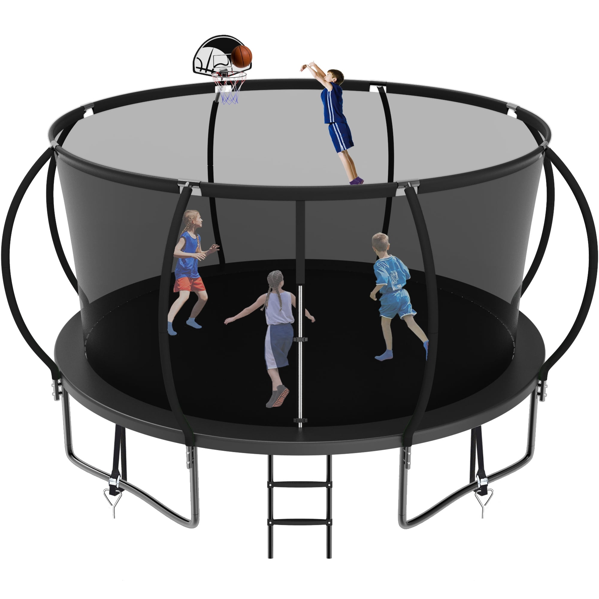 Jump Into Fun Trampoline 14FT 1400LBS for Kids and Adults, No Gap