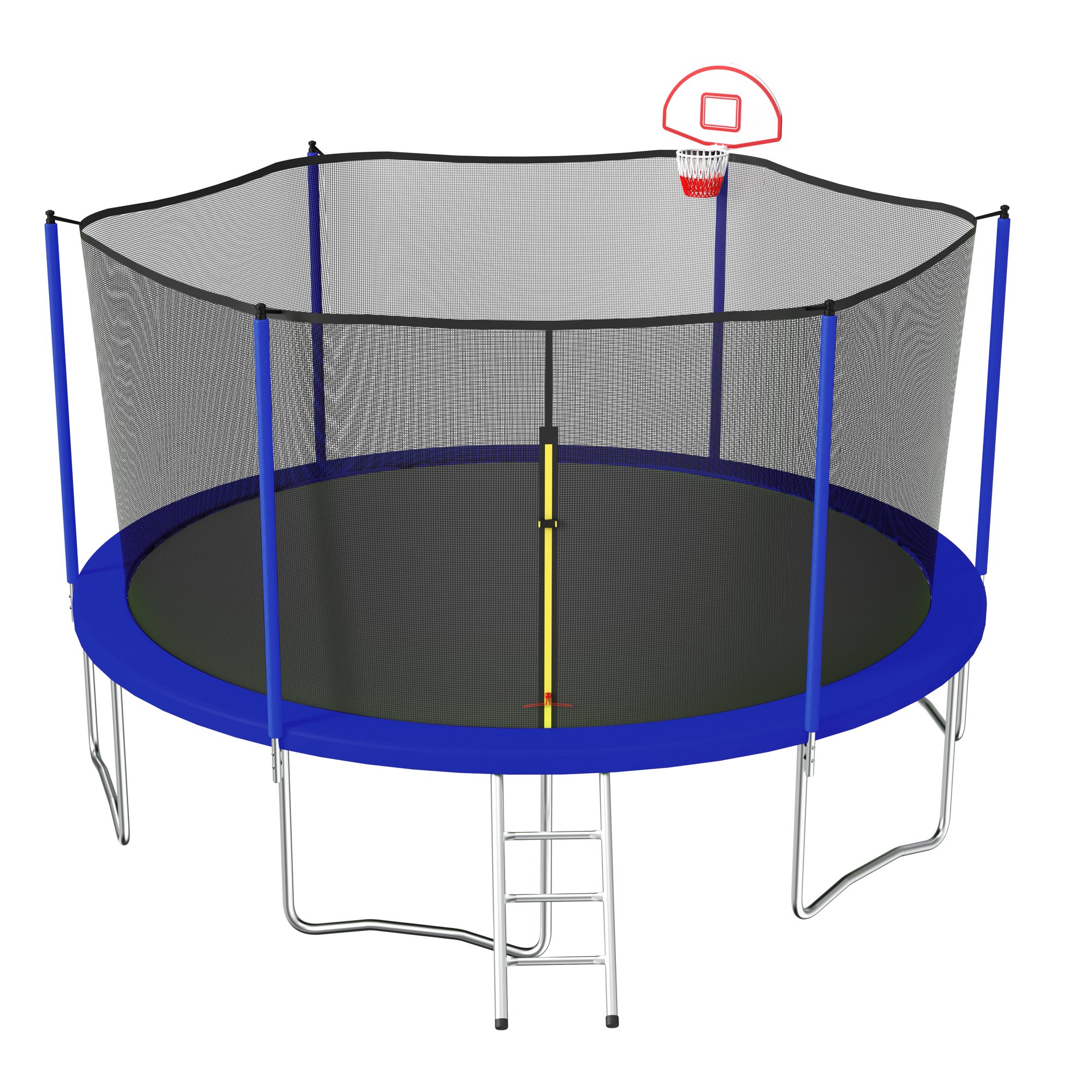 Jump Into Fun Trampoline 15FT, 1500LBS Trampoline for Adults/78 Kids