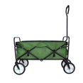 thumbnail image 1 of Jump Into Fun Wagon Cart, Newest Collapsible Wagon for Kids with Big Wheels, Push Bar, 2 Mesh Cup Holders, 200LBS Capacity Foldable Beach Wagon, Heavy Duty Utility Wagon Garden Cart for Yard, Green, 1 of 7