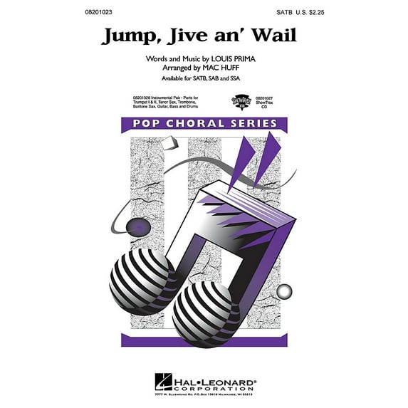 Jump, Jive an' Wail ShowTrax CD Pop Choral Series