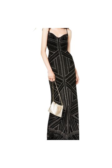 green emerald velvet dress Marble Jacquard Mini Dress With Black Faille Winged Shoulders main image 1