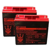 Jump N Carry 12/24/ SP12-22 12V 22Ah SLA Replacement Jumper Starter Battery by Neptune - 2 pack