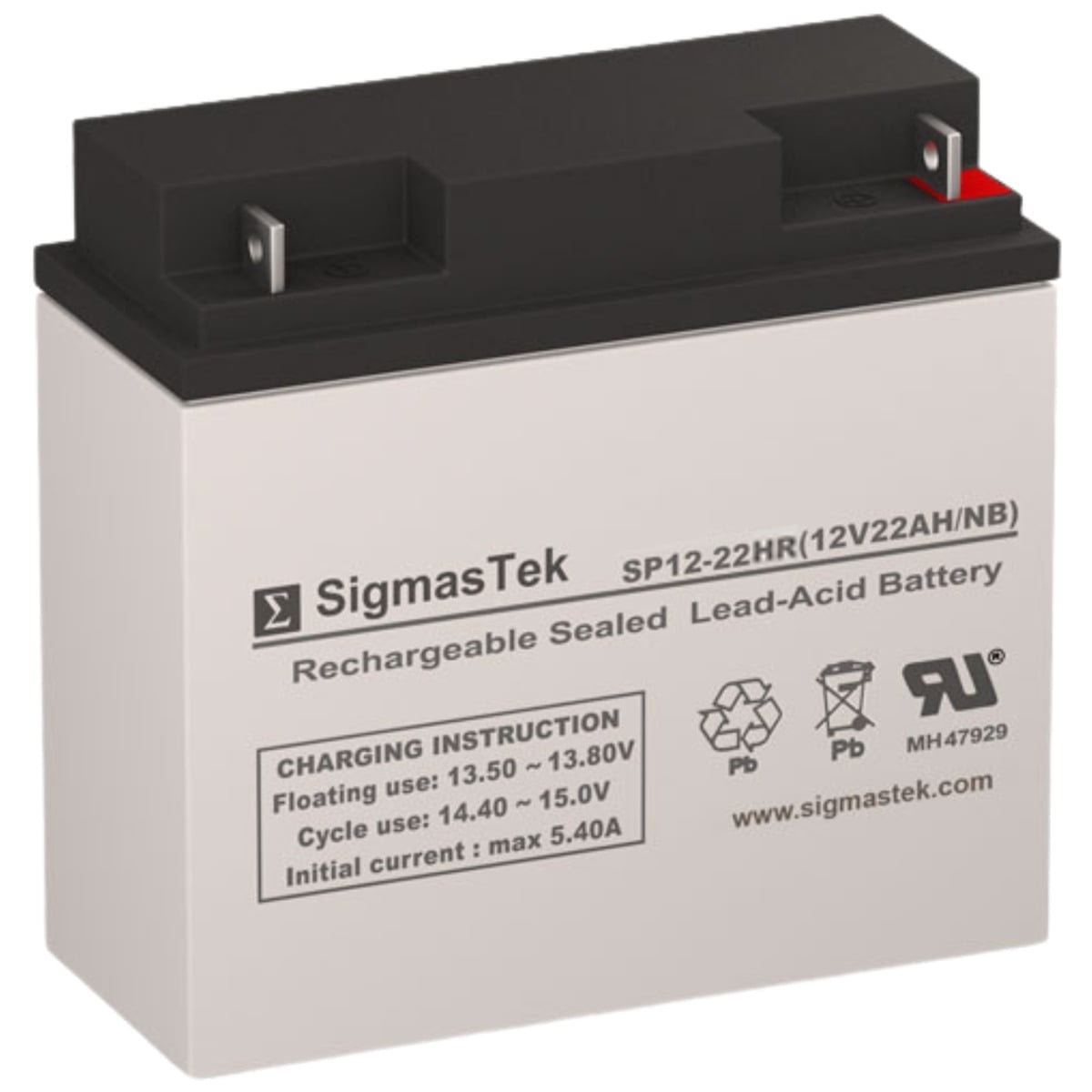Jump N Carry JNC660 Jump Starter Replacement SLA Battery by SigmasTek 12V 22AH Rechargeable