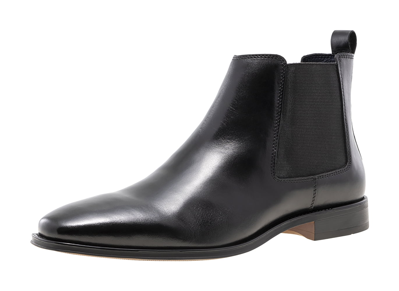 Jump Newyork Marcelo Black Leather Upper Twin Gore Ankle Height Light Weight Luxurious Fashionable Casual Dress Boots Chelsea Boots for Men 12 Walmart