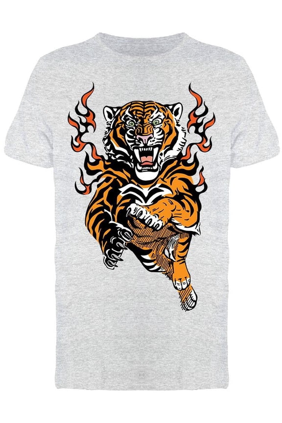 Jump Of Roaring Tiger Tee Men's -Image by Shutterstock