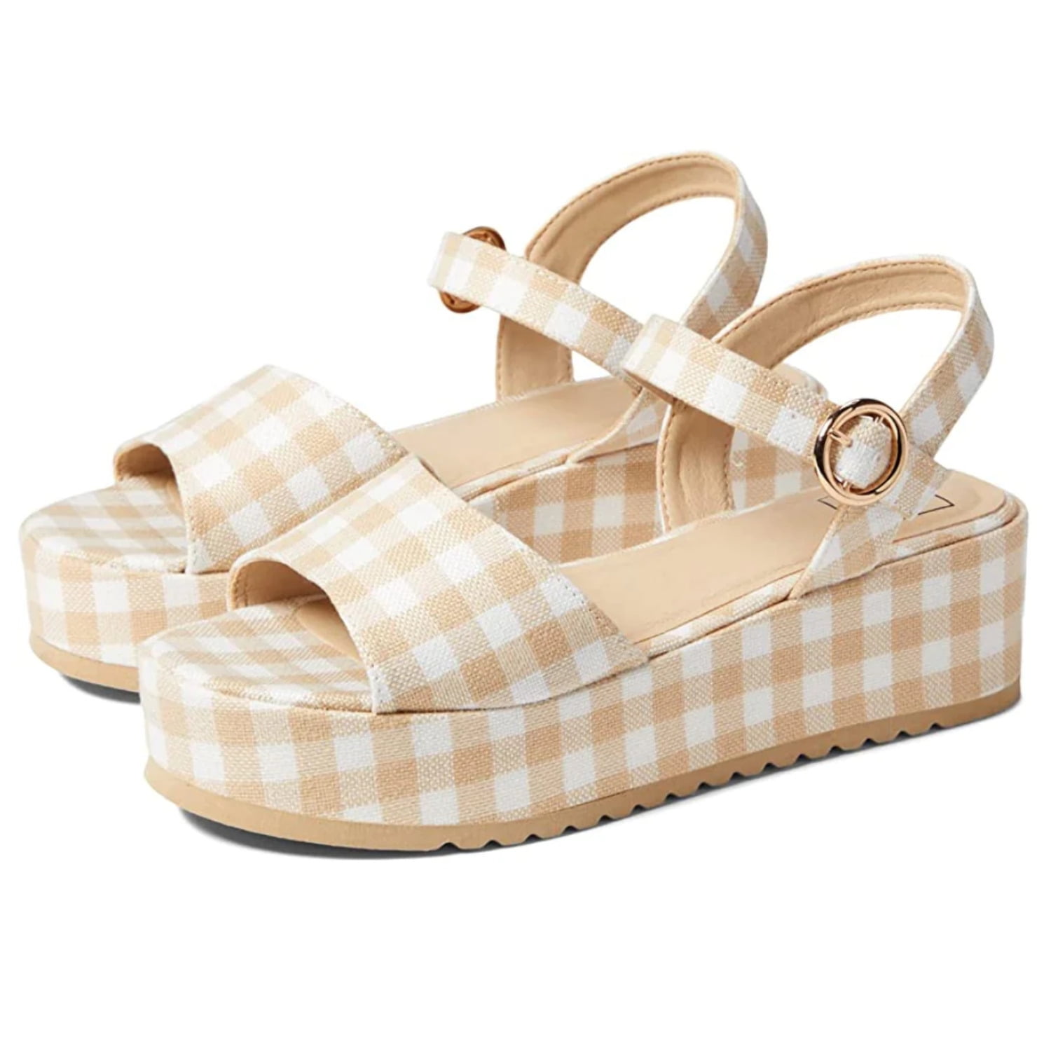 Gingham platform hotsell sandals
