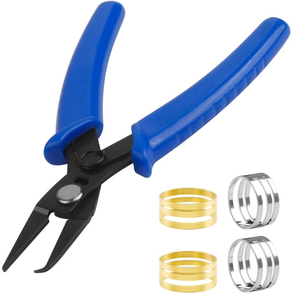 Jump Ring Opener-Finger-Tools with Split Rings Pliers, Jump Rings Pliers & Jumps Ring Tool for Jewelry Plier Tool, Stainless Steel Jewelries Tools for Jewelry Making Circle