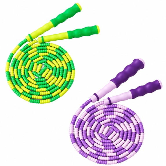 Scipping Rope Jump Rope Adjustable Length Segmented Soft Beaded Skipping Rope Fitness ...