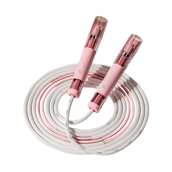 Jump Rope -Adjustable Speed Skipping Rope with Dual Bearings, Segmented Anti-Tangle Cord, Silicone Handles, Indoor Outdoor Fitness Training - Phys. Ed, Gym, Fitness and Recreational Use, 9'L