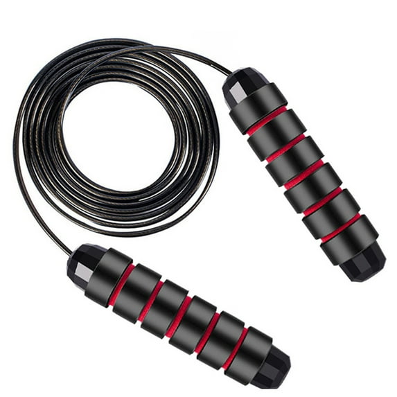 Jump Rope Adjustable Steel Jump Rope Workout with Foam Handles for Fitness, Home Exercise & Slim Body Rawiri