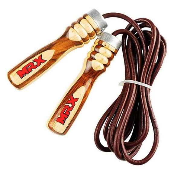 Jump Rope for Fitness, Exercise Jump Rope for Men and Women, Great for Cardio and Workouts, Professional MMA Training Equipment - MRX Boxing and Fitness Brown 583