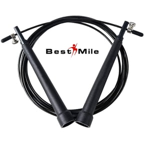 Jump Rope High-Speed Skipping-Rope - Adjustable CrossFit Jump Rope, 360 Degree Spin, Cross Over Double Under Workout for Adults, and Kids