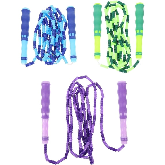 Jump Rope For Kids, Soft Beaded Jump Rope, Adjustable Length Tangle-Free Segmented Soft Beaded Skipping Rope,for Women, Men and Kids Keeping Fit, Workout and Weight Loss