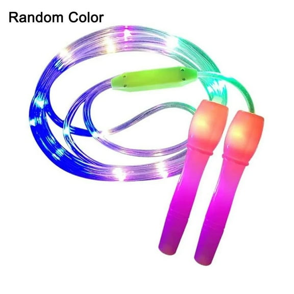 Jump Rope - LED Light Up - Skipping Rope | With Adjustable Length | Fitness Jumping Rope For Adults | Kids | Indoor And Outdoor Exercise Equipment | Cardio Training | Night Workouts