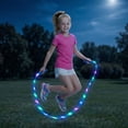 thumbnail image 1 of Jump Rope - LED Light Up - Skipping Rope | With Adjustable Length | Fitness Jumping Rope For Adults | Kids | Indoor And Outdoor Exercise Equipment | Cardio Training | Night Workouts,Blue, 1 of 6