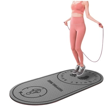 Tappetino Rotondo Jump Rope Mat 60x60 Cm In TPE – Antiscivolo E Ammortizzante Per Saltare La Corda, Yoga E Danza – Spessore 0,8 Cm, Protezione Pavimento E Corda