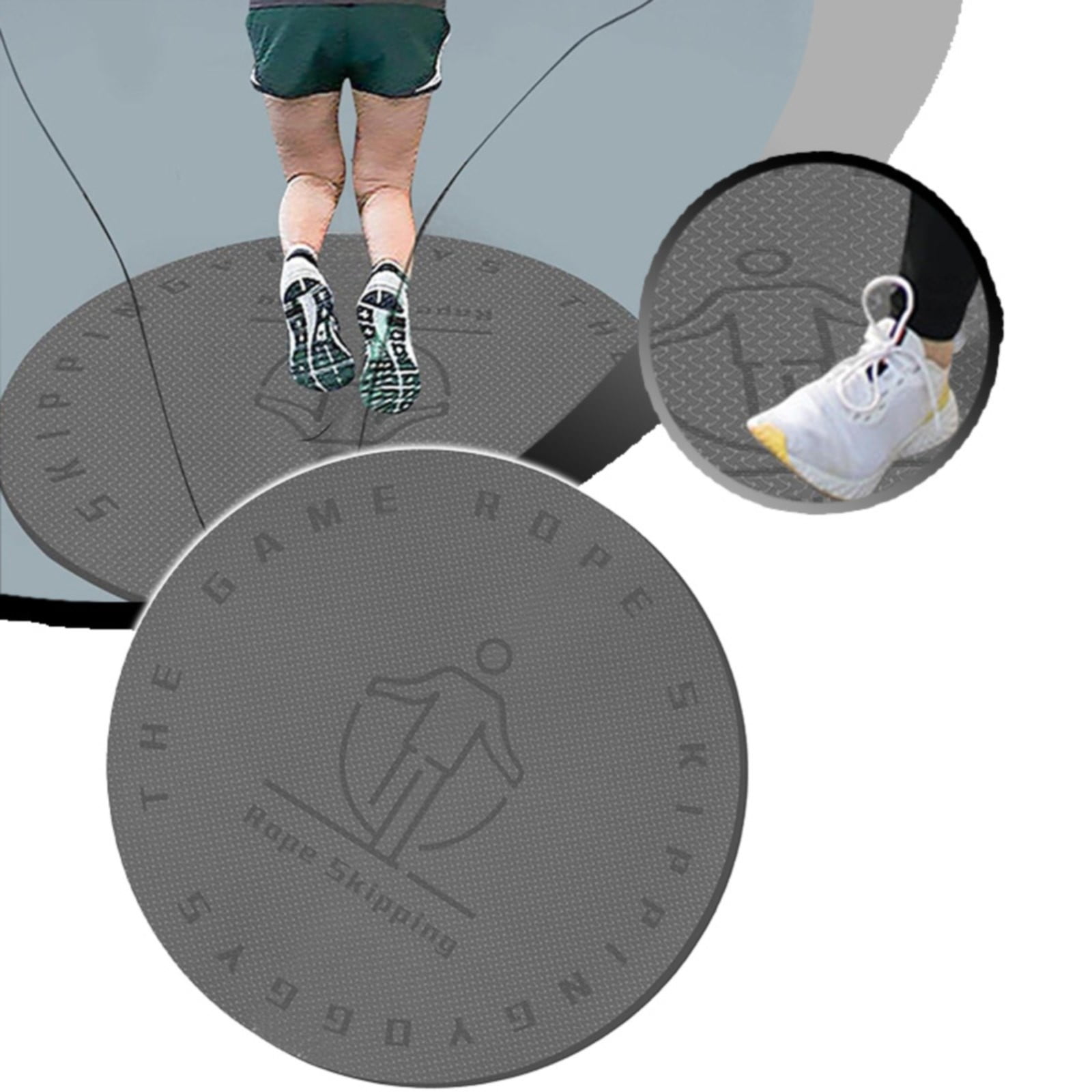 Jump Rope Mat,Absorbs Impact and Helps Prevent Injuries for Floor