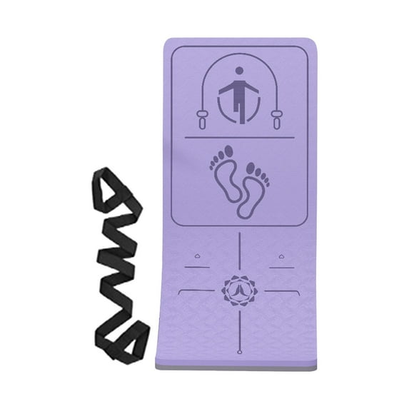 Jump Rope Mat, Adult Shock Absorption Sound Insulation with Carrying Strap, Non Violet