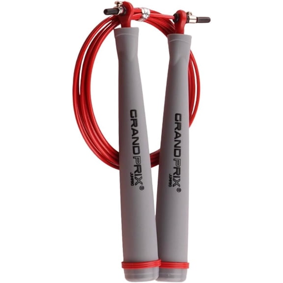 Jump Rope for Men and Women (Grand Prix Ultra Speed Series) Adjustable Wire CrossFit, Boxing, Fitness Training Smooth, Fast, Tangle-Free Rotation (Made in Korea)
