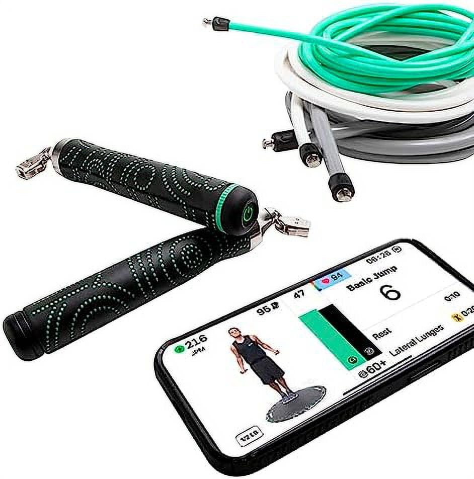 Jump Rope Set With 1/4 LB, 1/2 LB & 1LB Jump Ropes Bluetooth, High