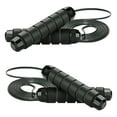 thumbnail image 1 of Jump Rope Skipping Rope for Fitness Workout Tangle-Free Speed Jumping Rope for Exercise - black, 1 of 5