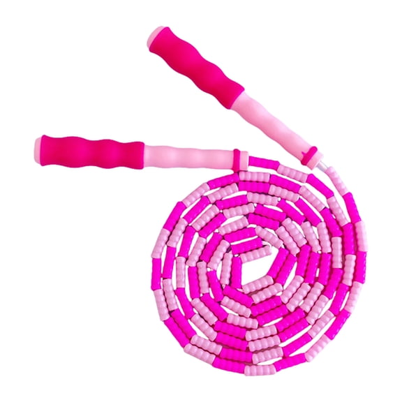 Jump Rope Soft Beaded Segmented Skipping Rope Adjustable Length Jumping Rope Gift for Kids Students Man and Women