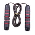 thumbnail image 1 of Jump Rope – Speed Jump Rope With Ball Bearings – Memory Foam Soft Handles – Speed Jump Rope Adjustable Wire Cable – Bearing Speed Rope For Men And Women – Jumping Rope For Workout, 1 of 5