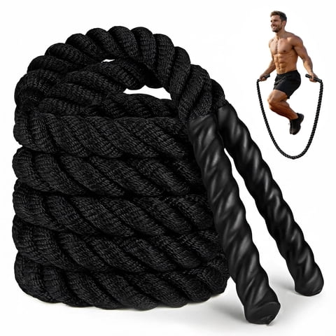 Jump Rope, Weighted Jump for Men Women 2.5 lb Heavy Skipping Rope for Exercise Home & Outdoor Workout